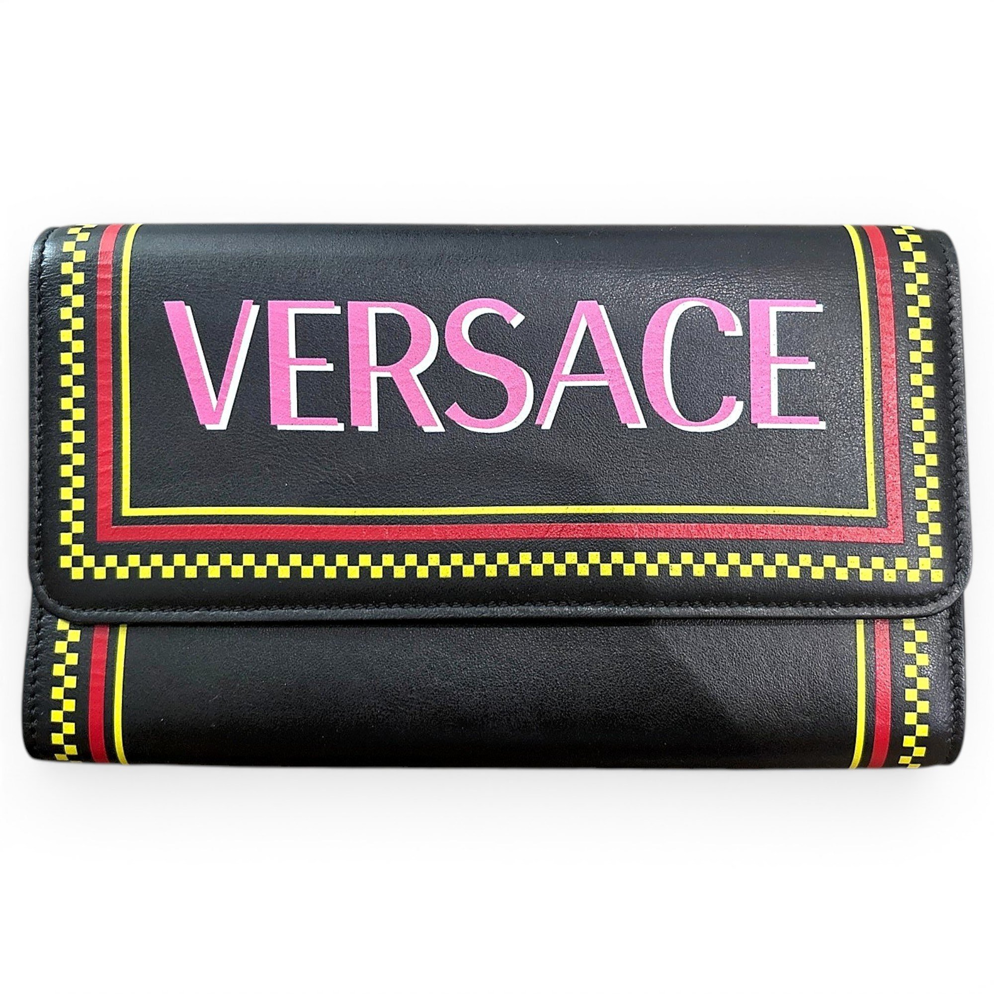 Leather clutch bag