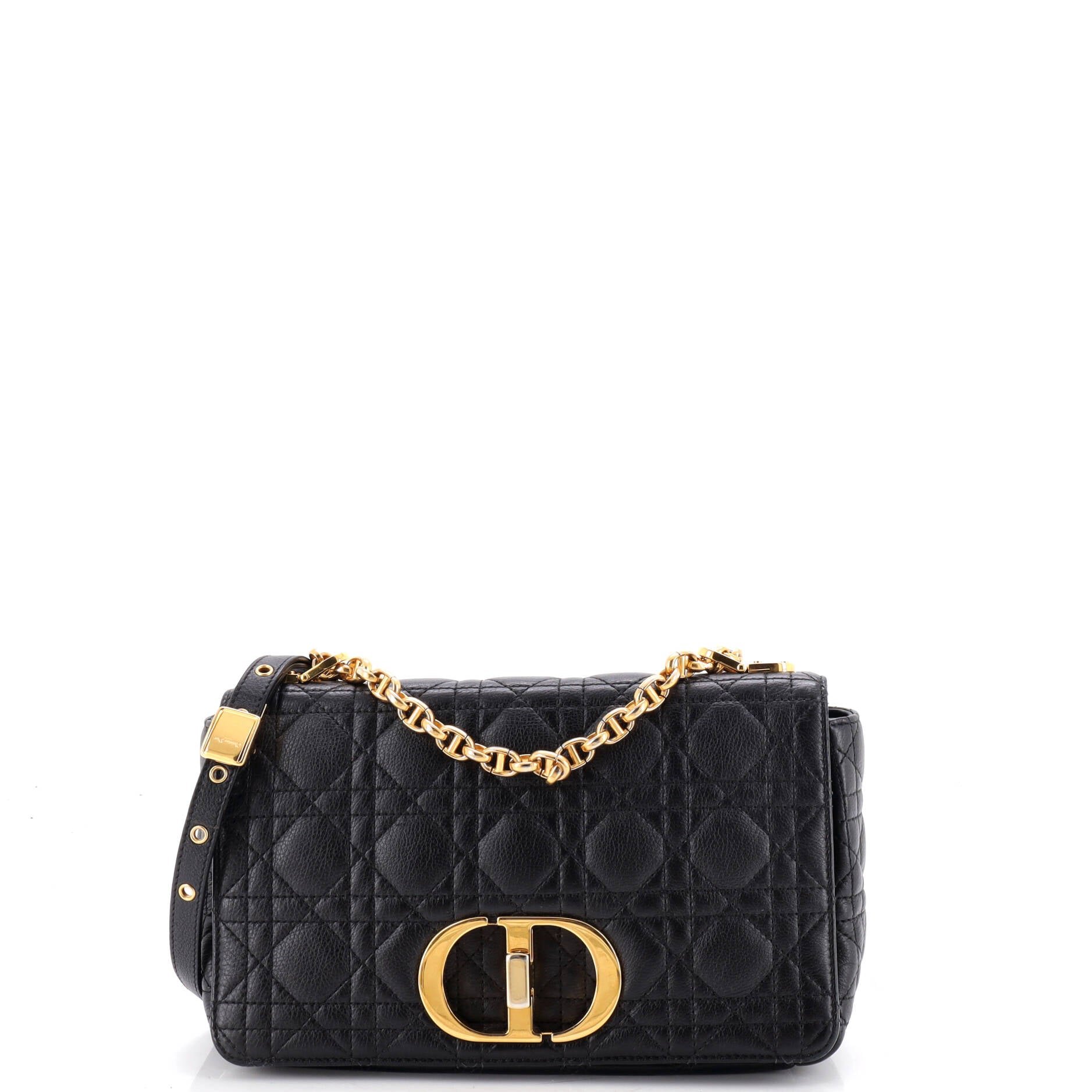 Caro Bag Cannage Quilt Calfskin New Medium