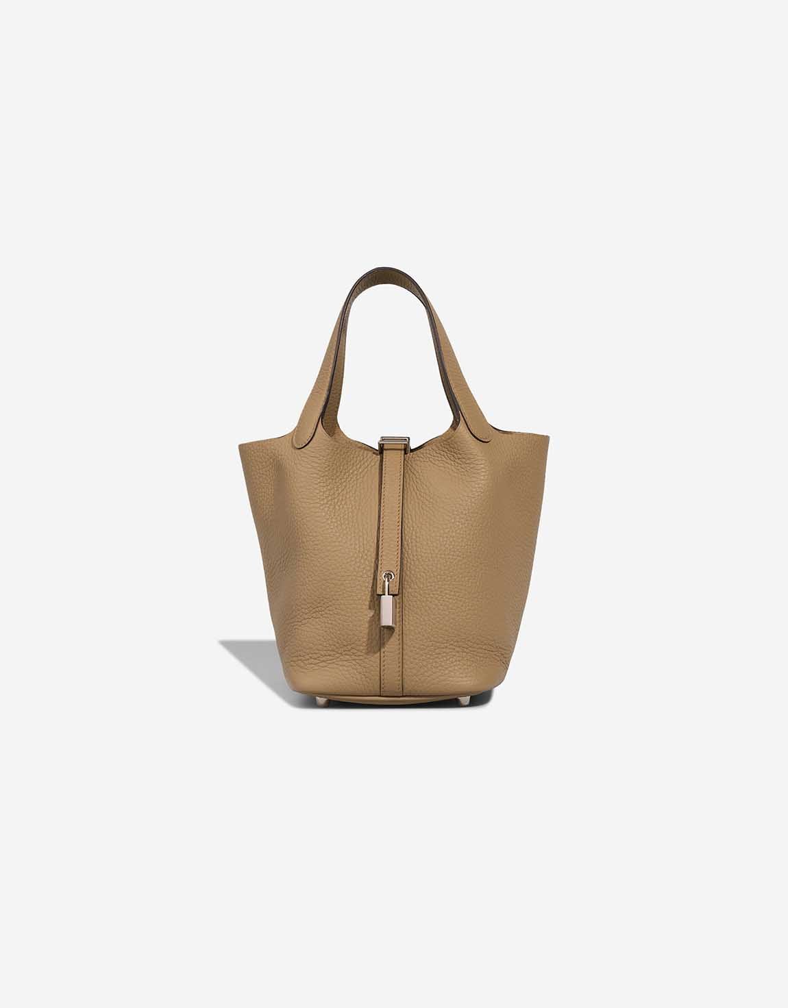 Hermes 
		Picotin 18 Clémence Beige Marfa    