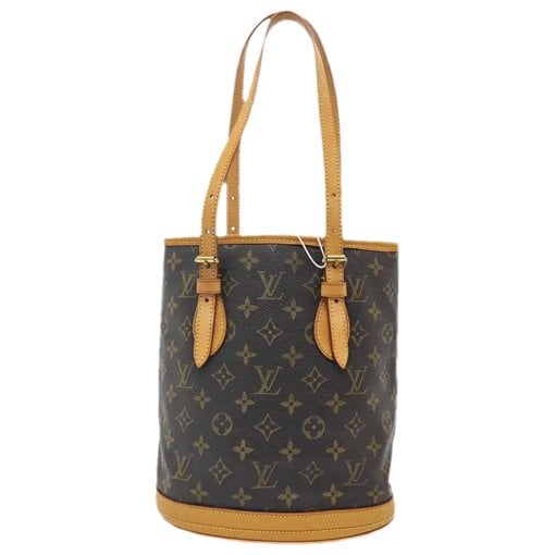 Bucket leather handbag
