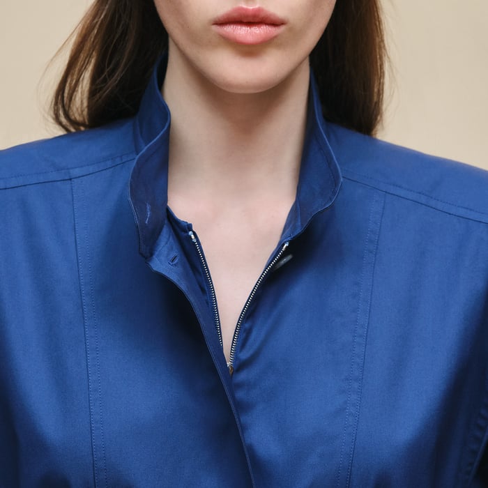 Bleu Lagune Drawstring Dress