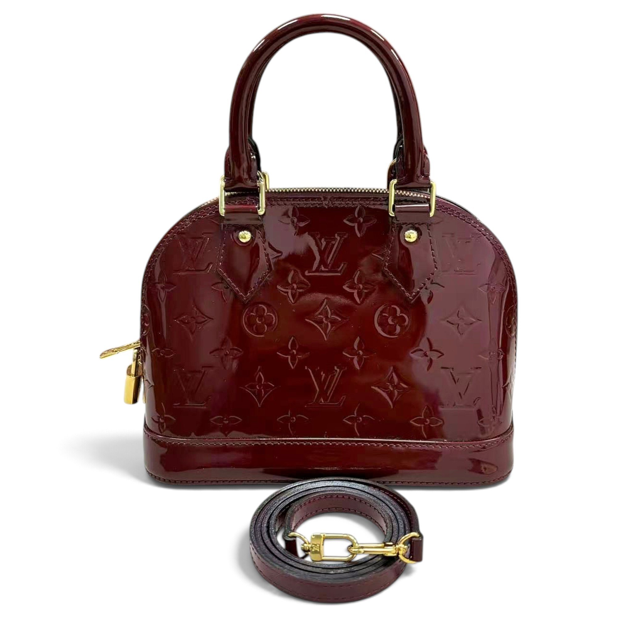 Alma BB patent leather handbag
