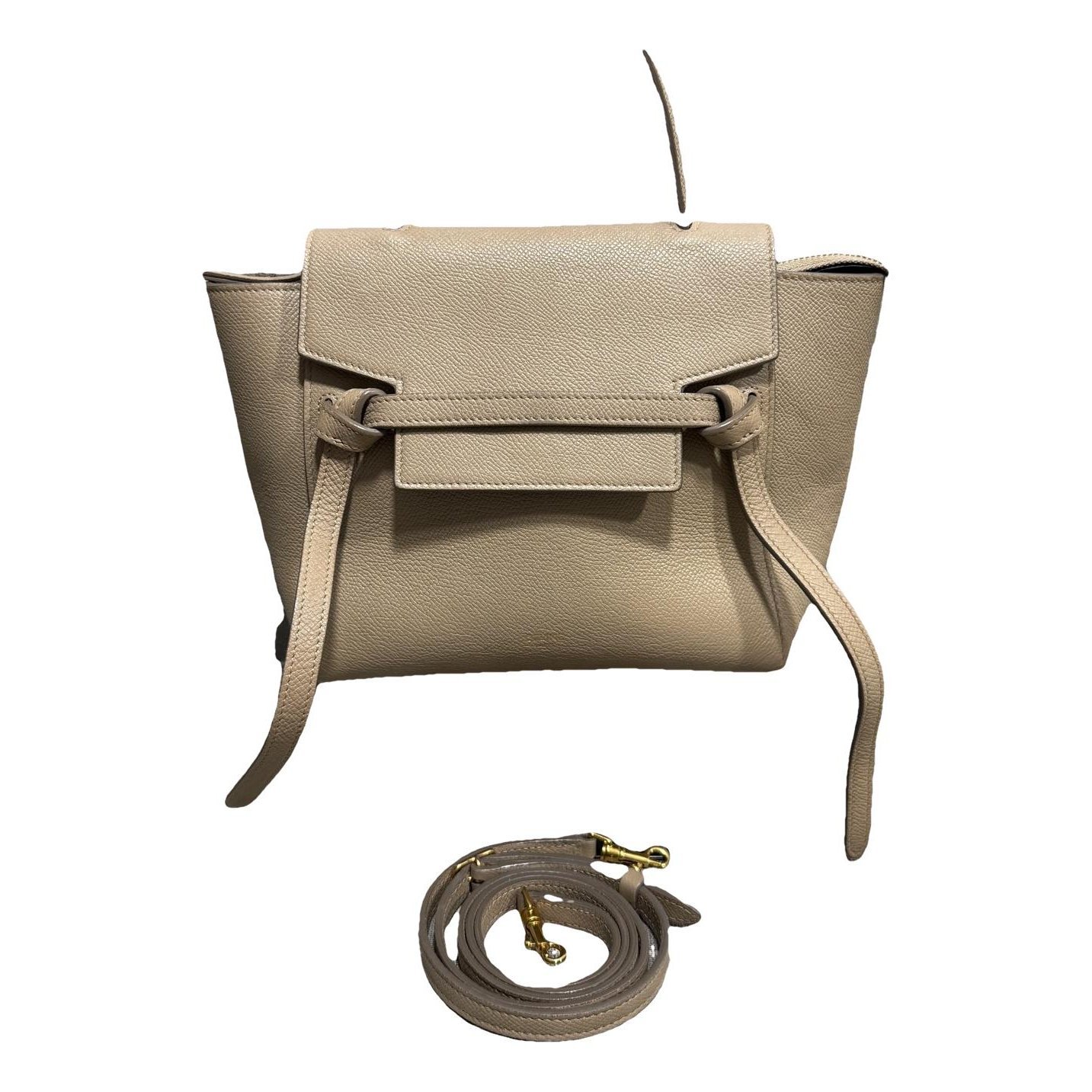 Belt leather handbag