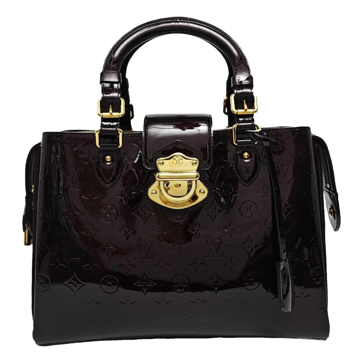 Patent leather handbag