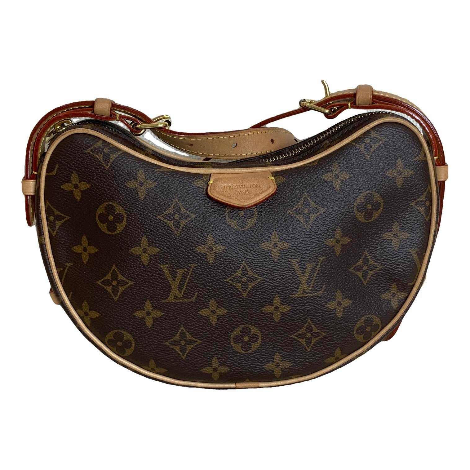Croissant vegan leather handbag