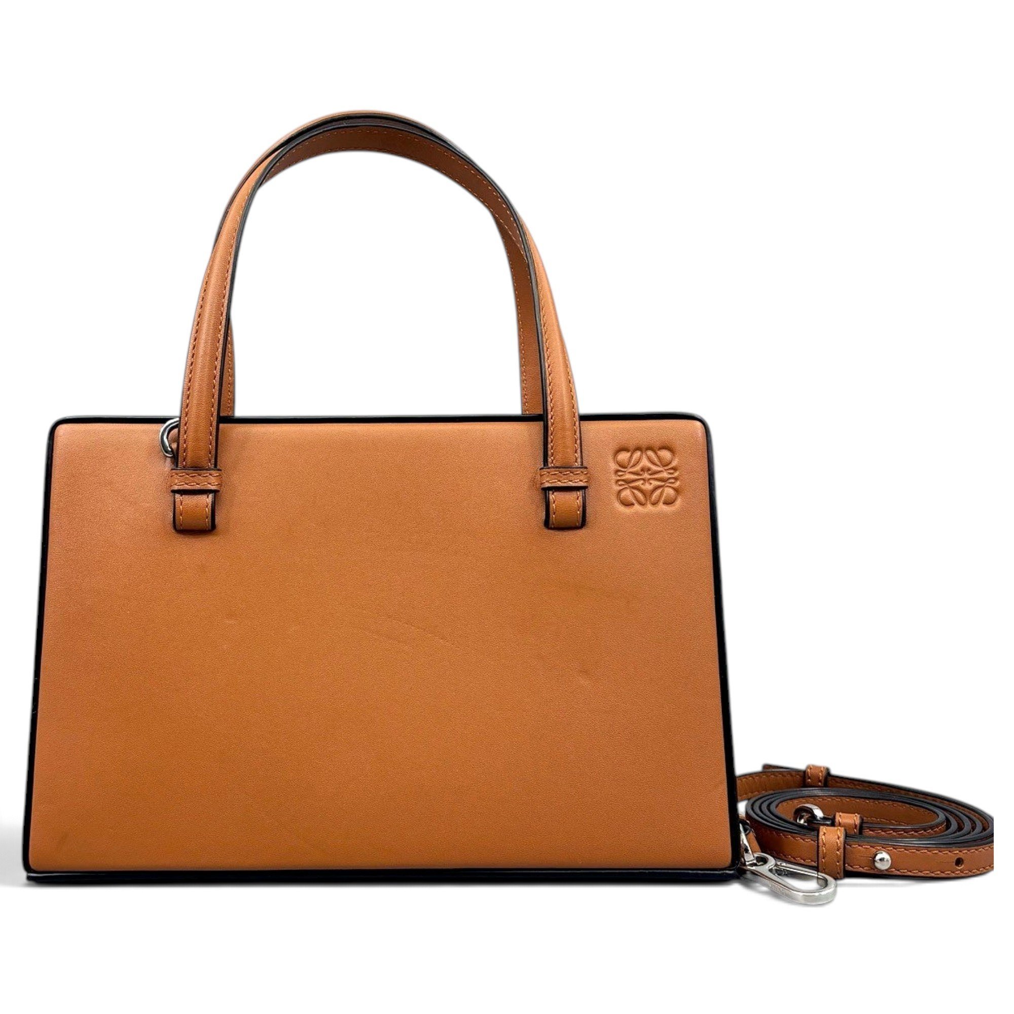 Postal leather handbag