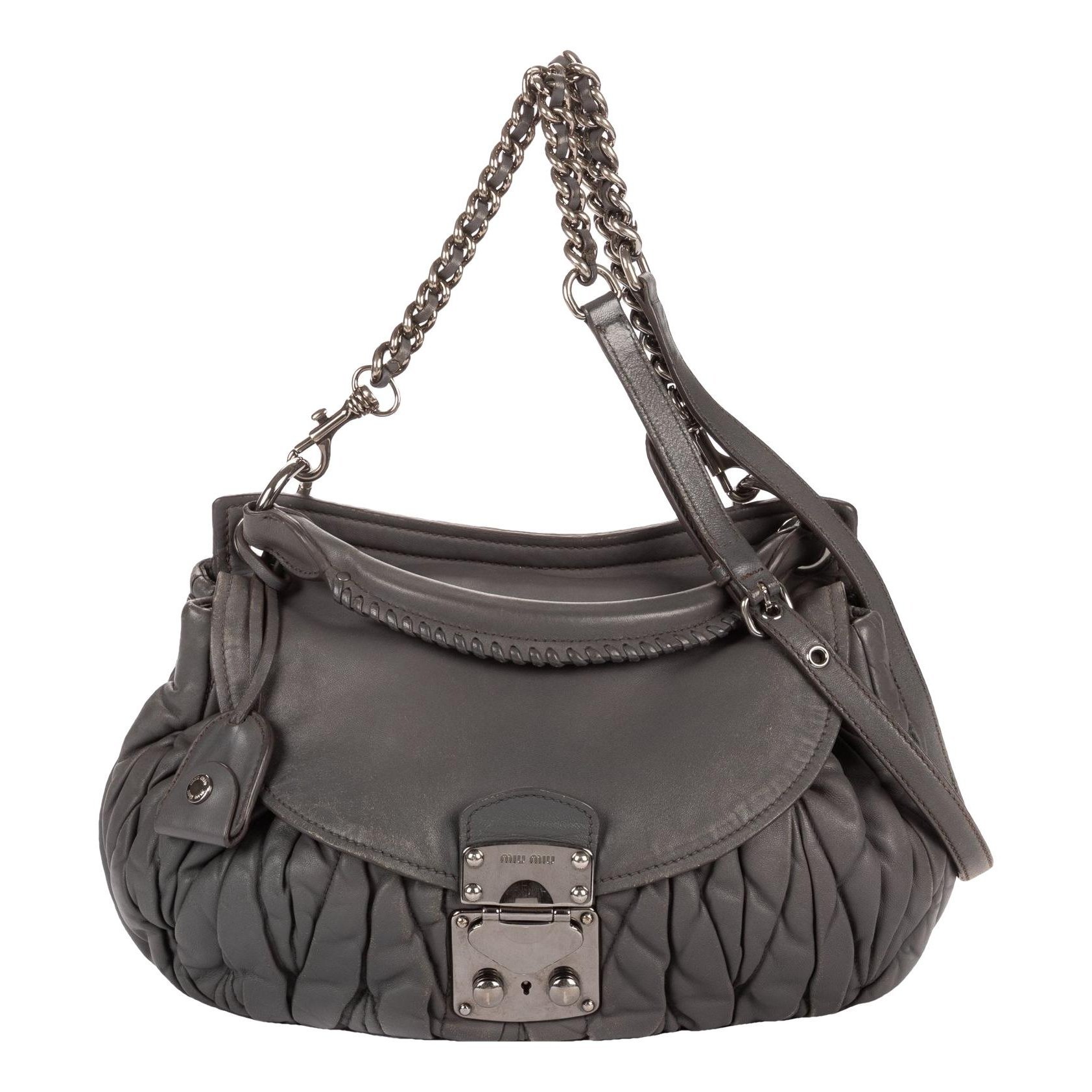 Matelassé leather bag