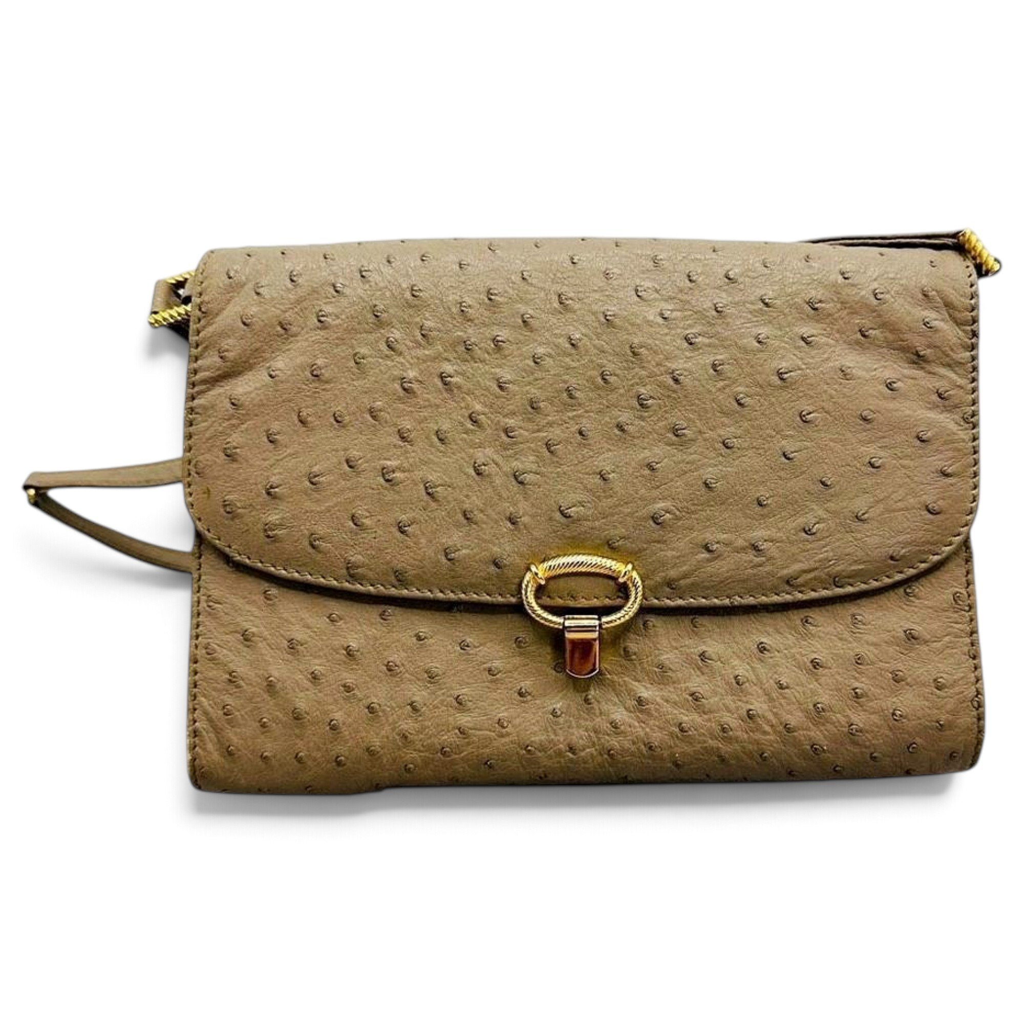 Ostrich crossbody bag
