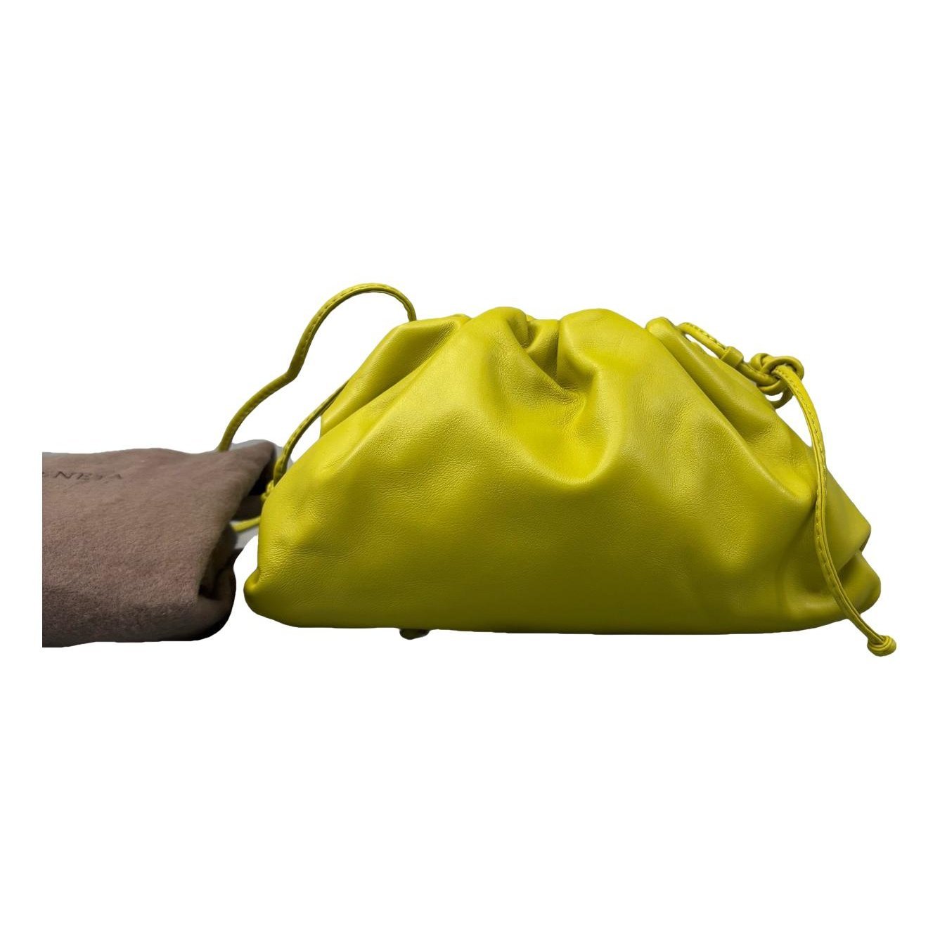 Pouch leather handbag