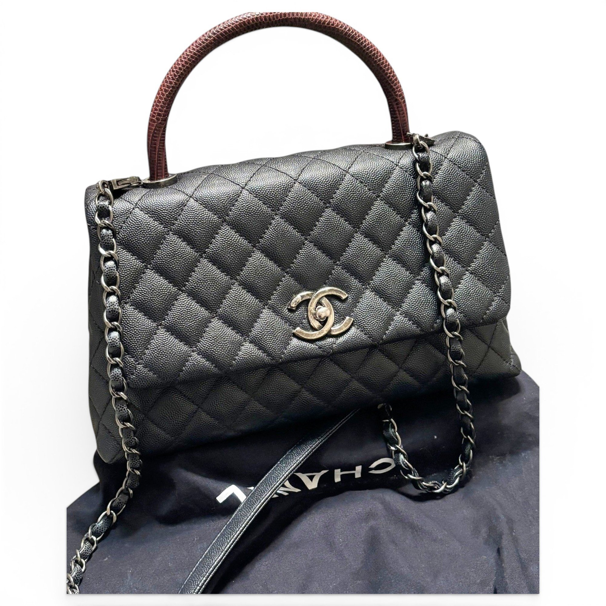 Coco Handle leather handbag