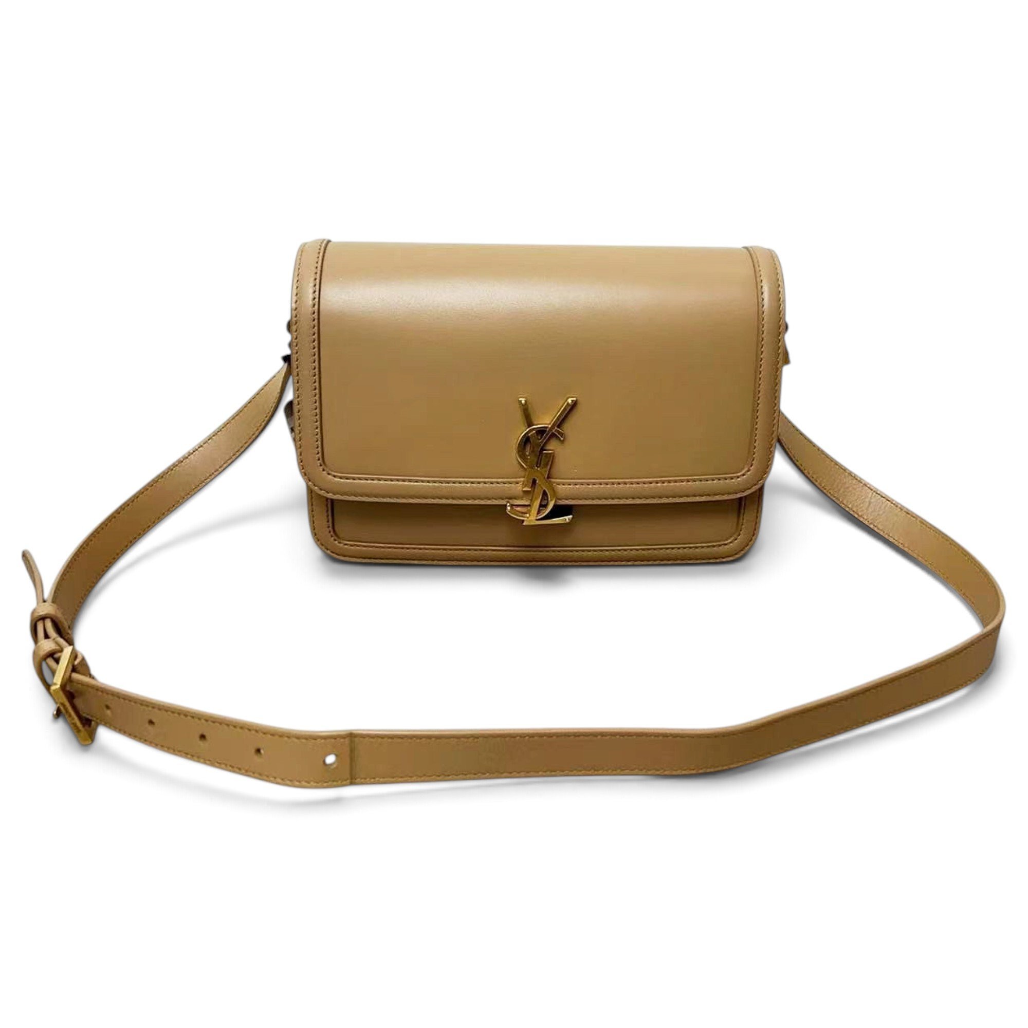 Solférino leather handbag