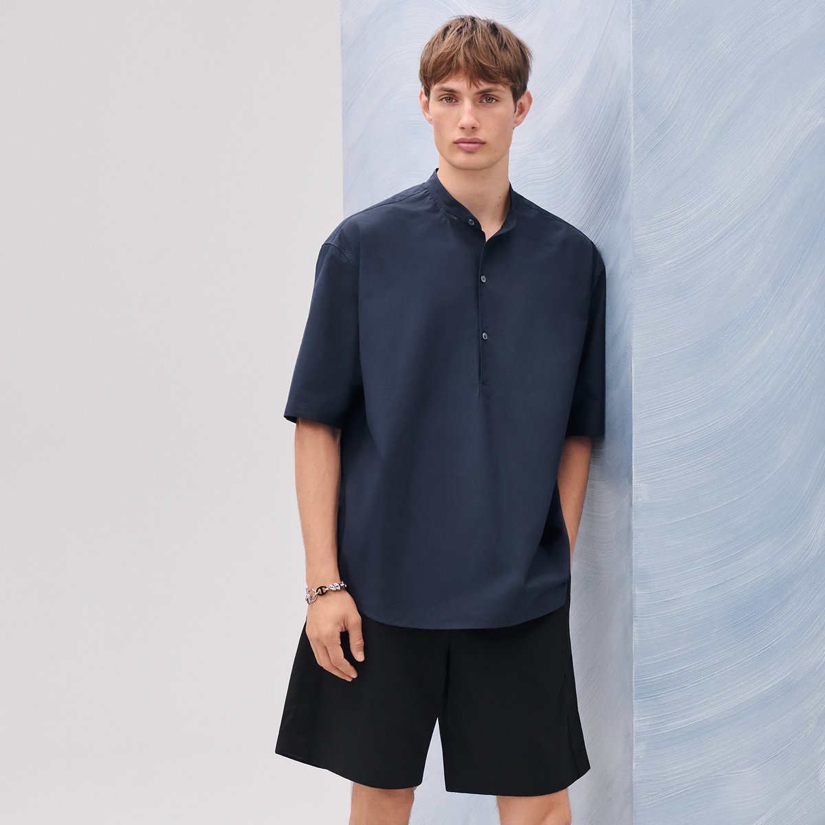Océan Boxy Fit Shirt With Marius Collar