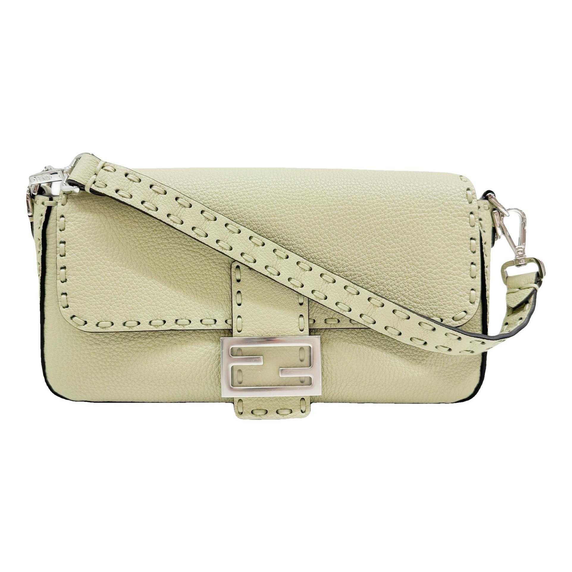Baguette leather handbag