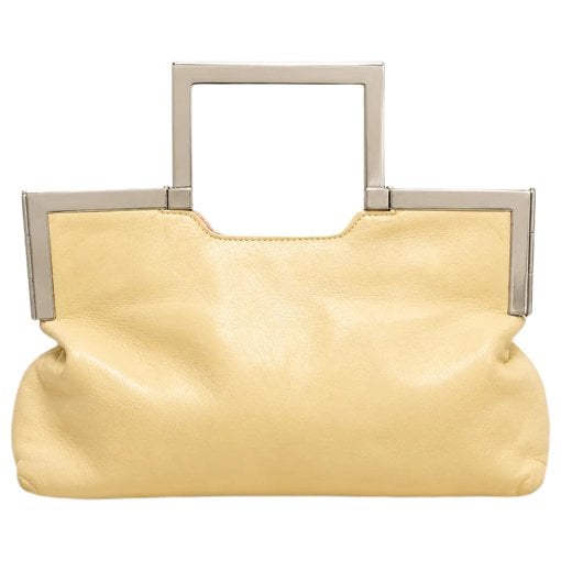 Leather clutch bag