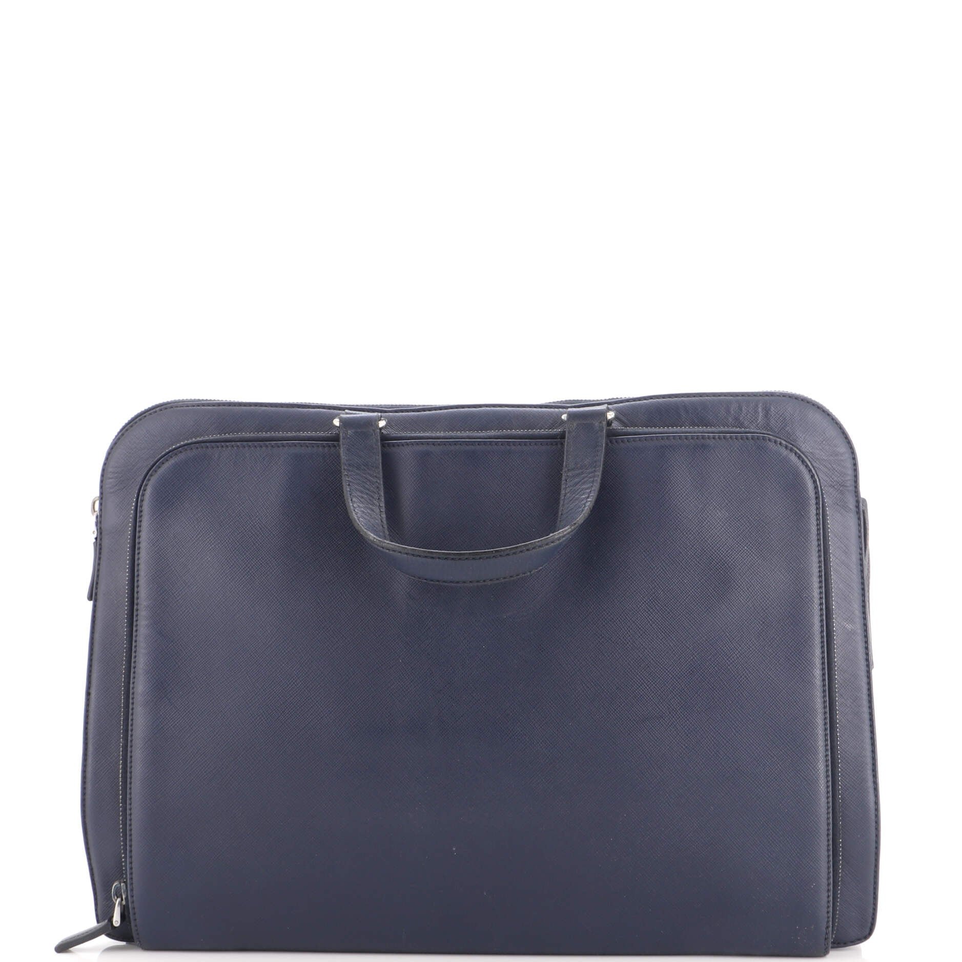 Convertible Travel Briefcase Saffiano Leather