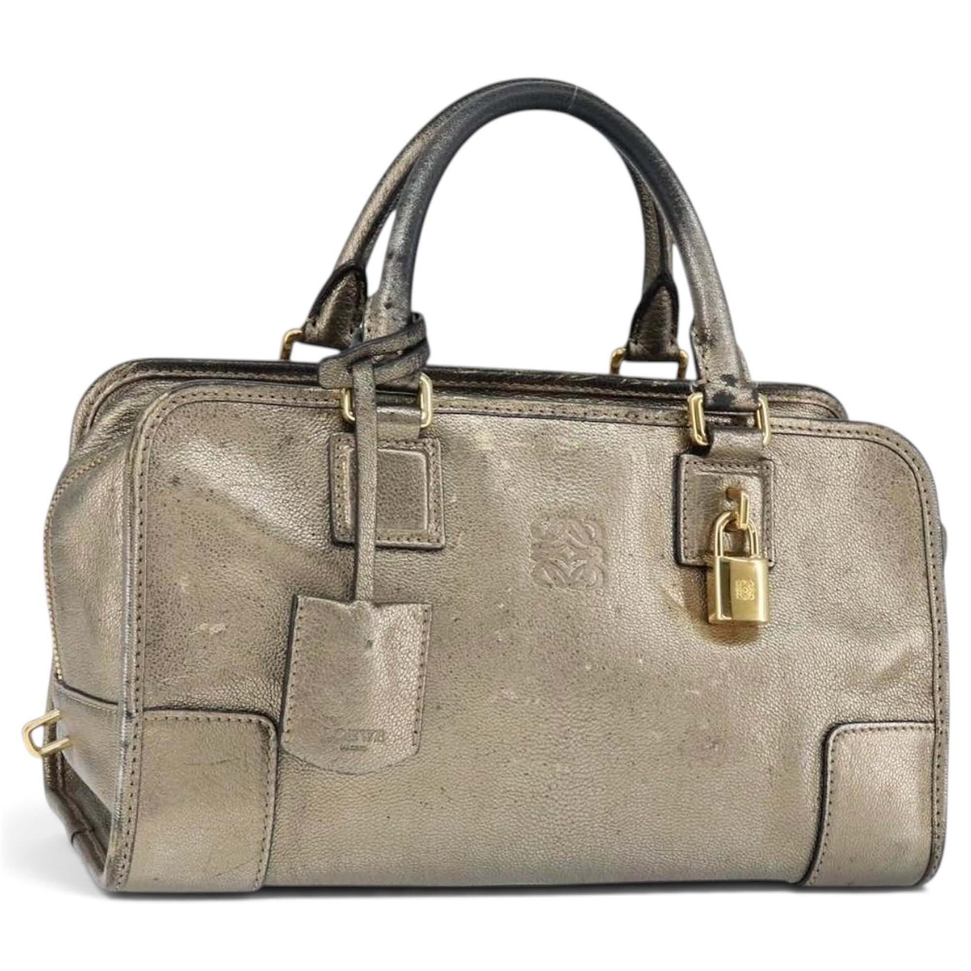 Anagram leather handbag