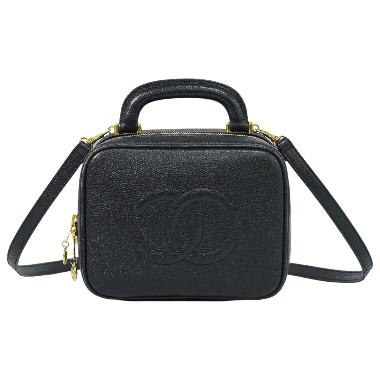 Vanity leather handbag