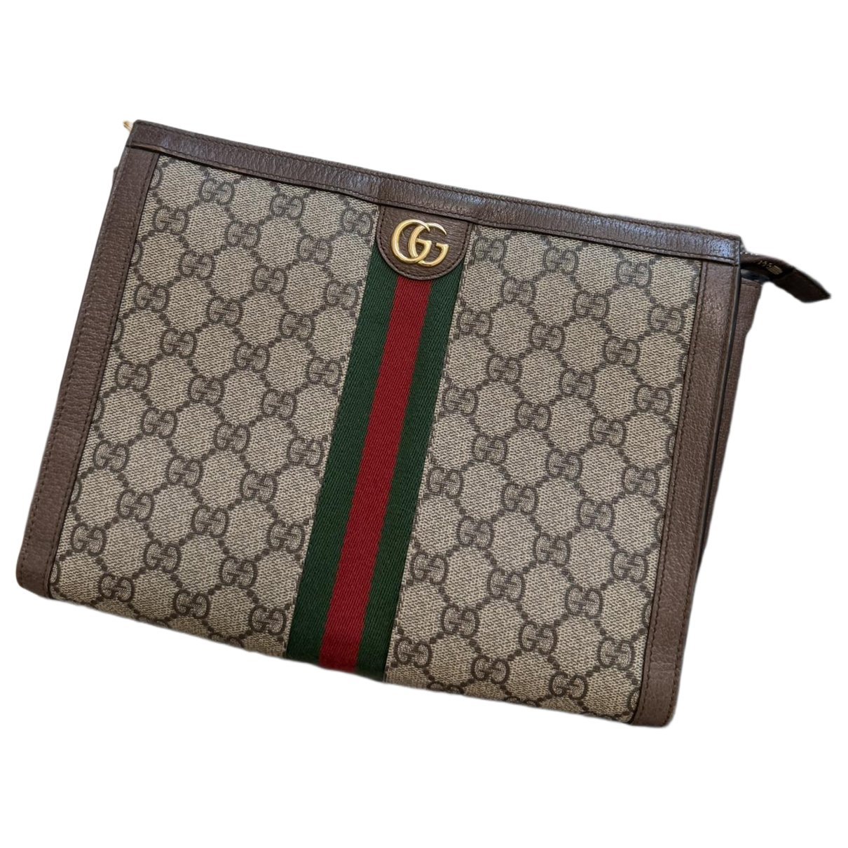 Ophidia leather clutch bag