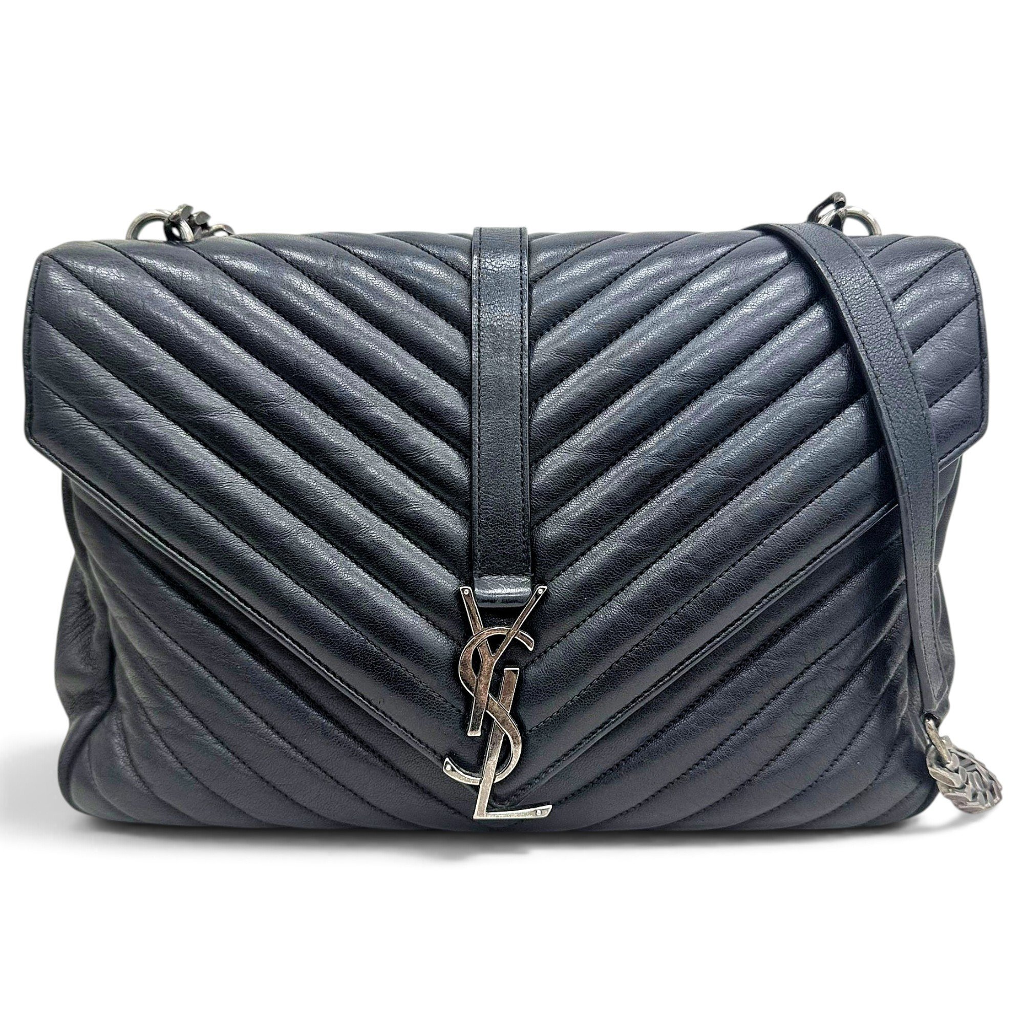 Collége monogramme leather handbag