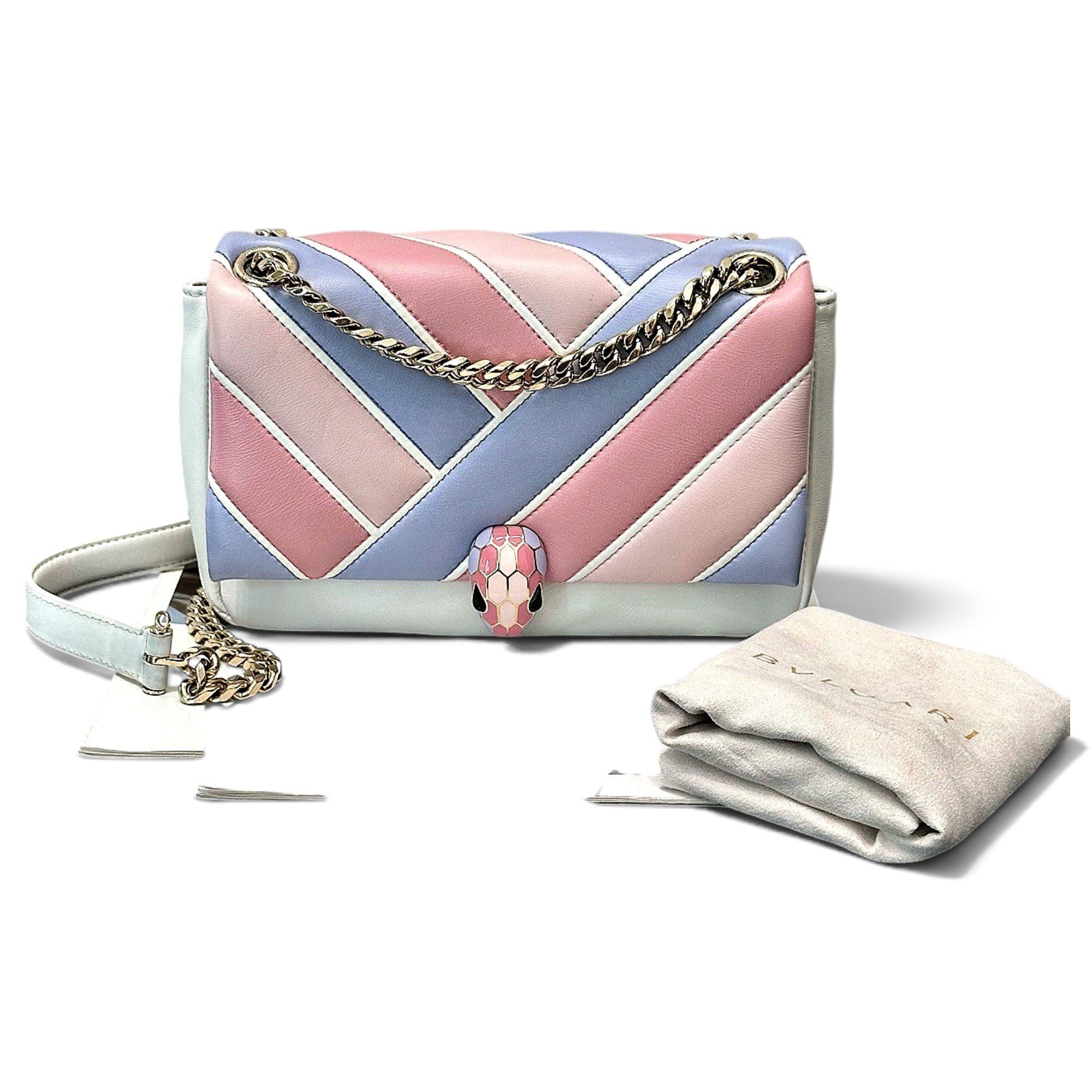 Serpenti leather handbag