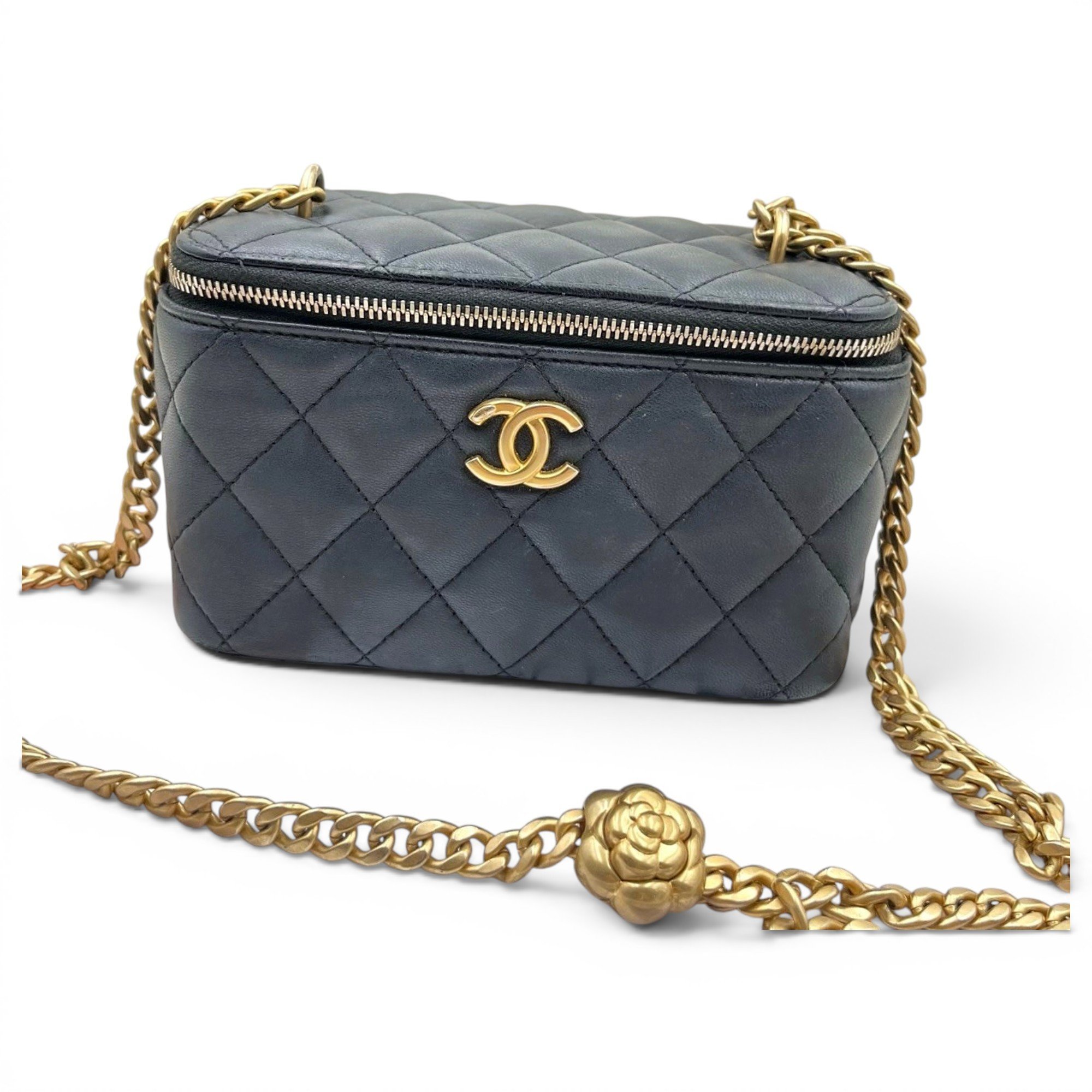 Trendy CC Vanity leather handbag