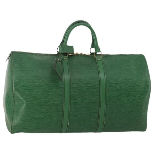 Keepall leather travel bag
