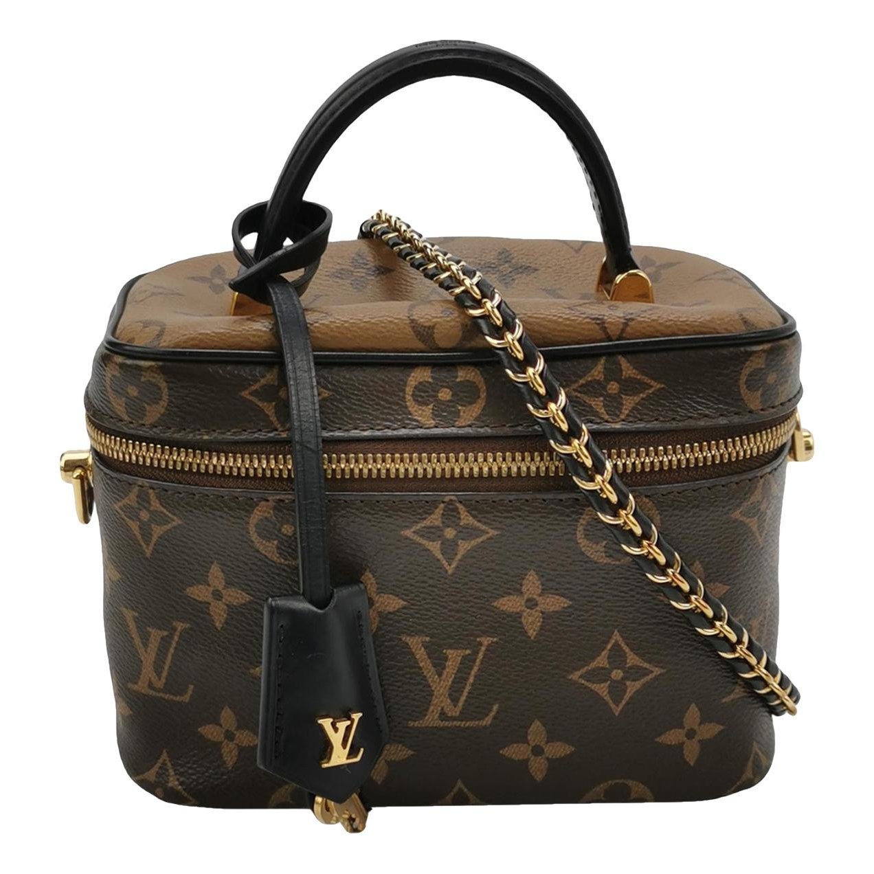 Vanity leather handbag