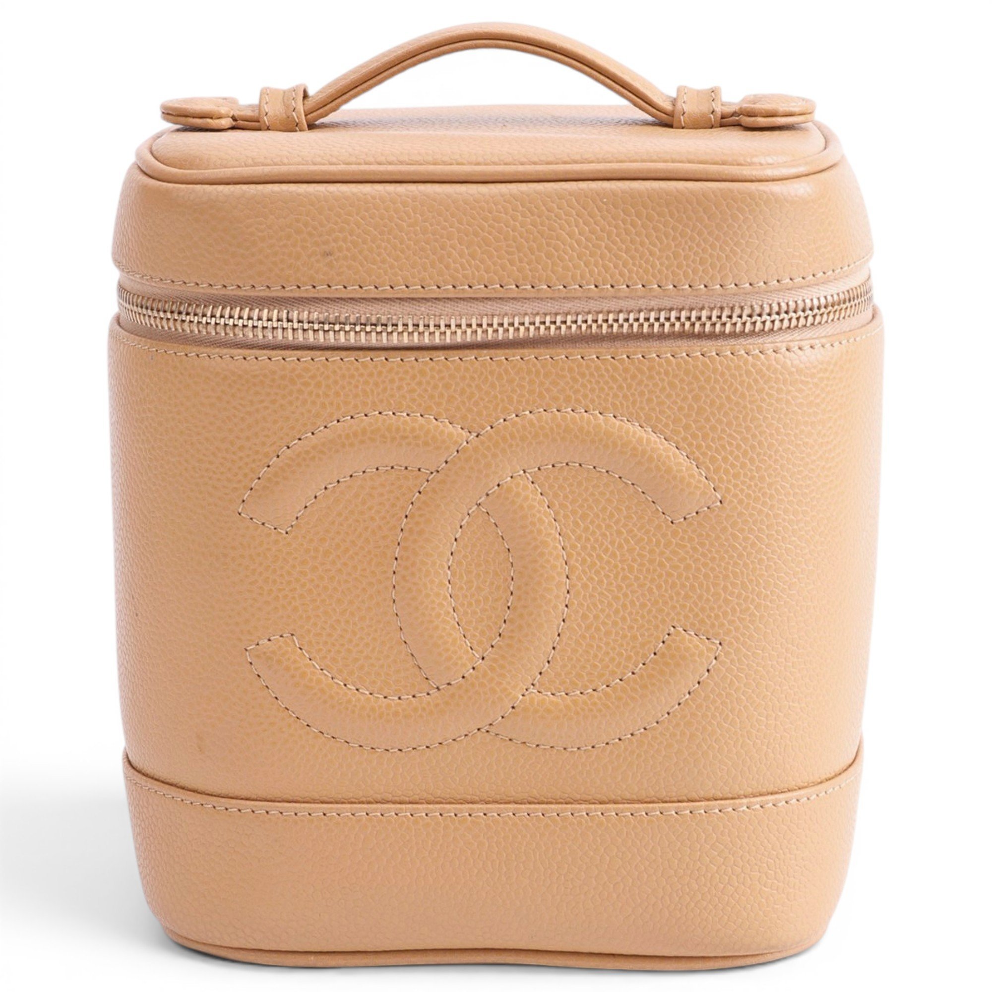 Vanity leather handbag