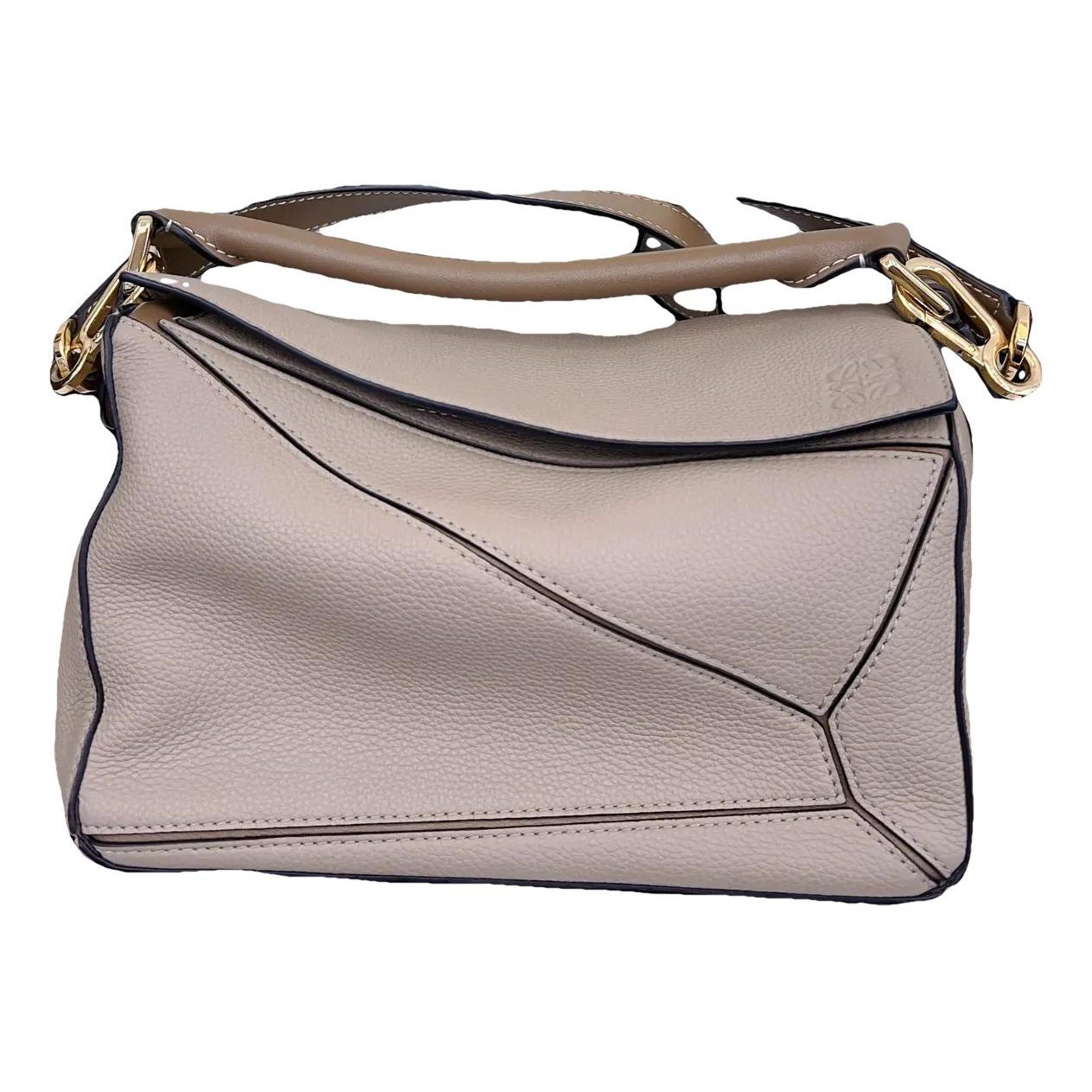 Puzzle leather crossbody bag