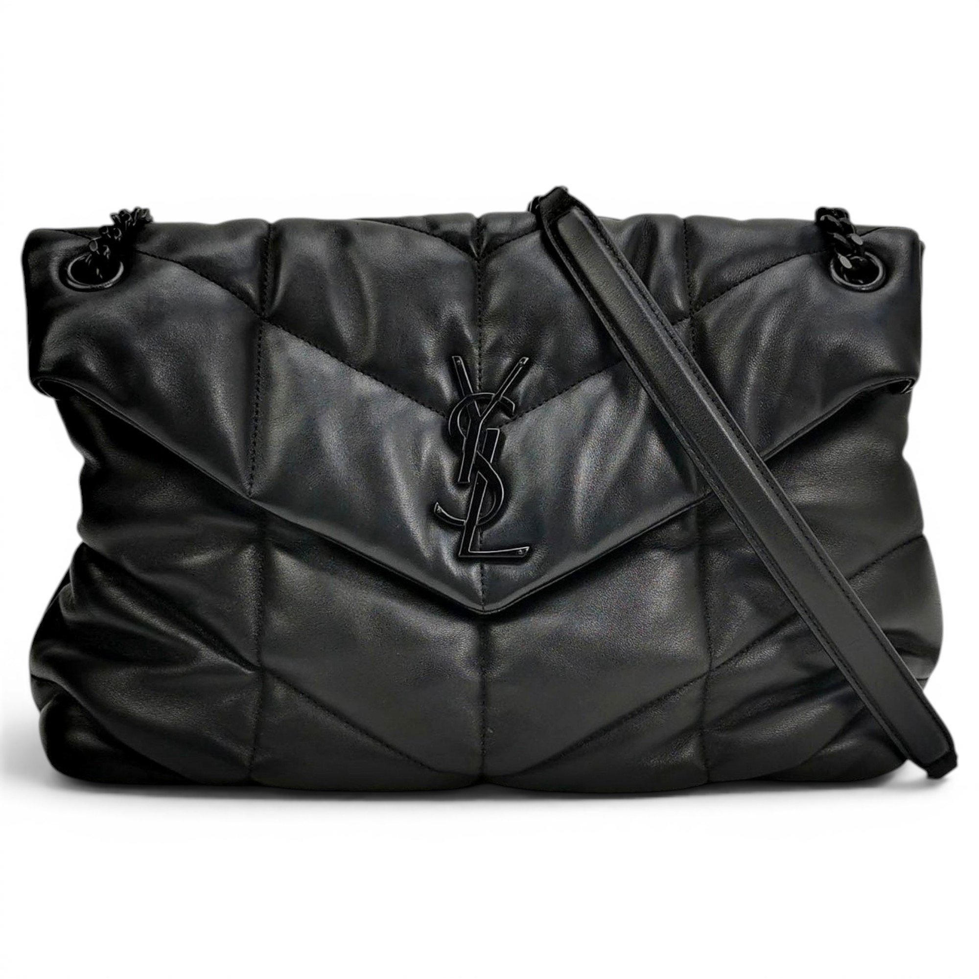Loulou Puffer leather crossbody bag
