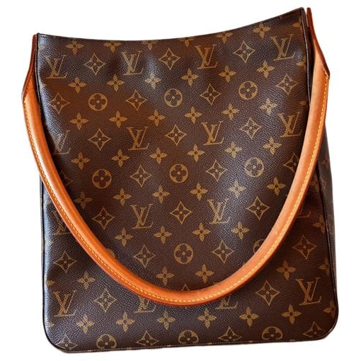 Looping leather handbag