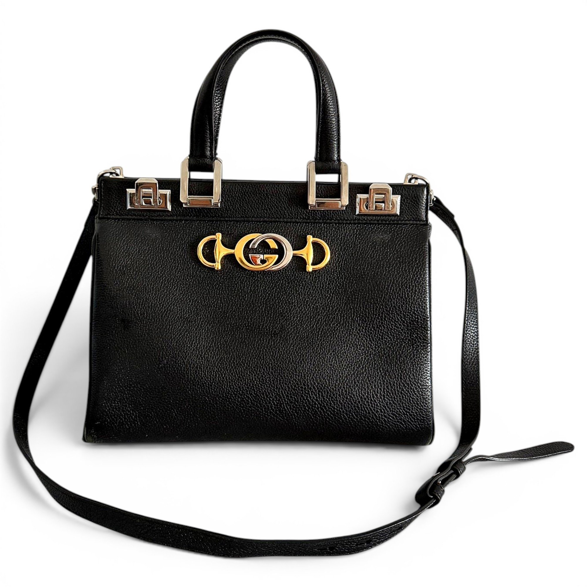 Leather handbag