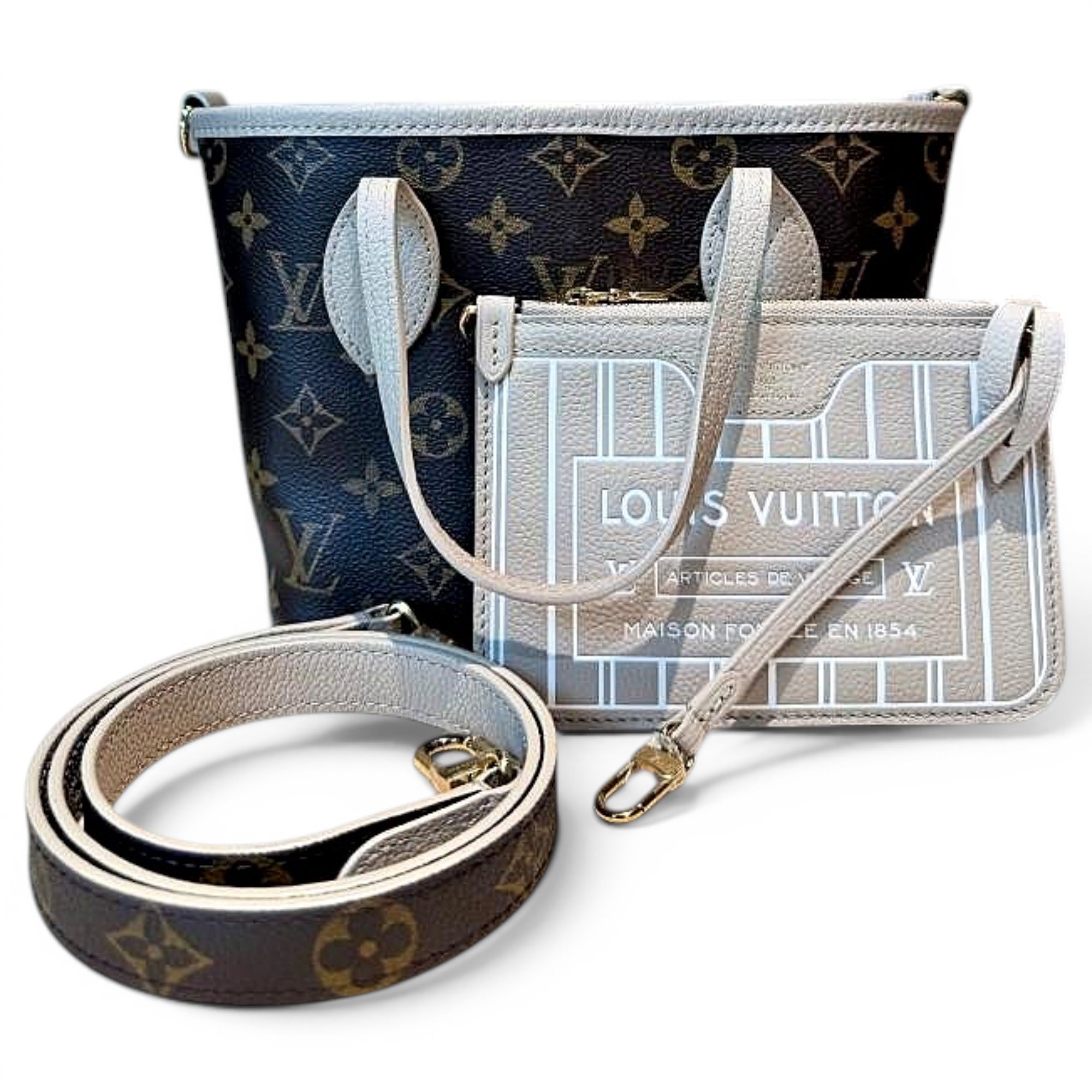 Neverfull leather handbag