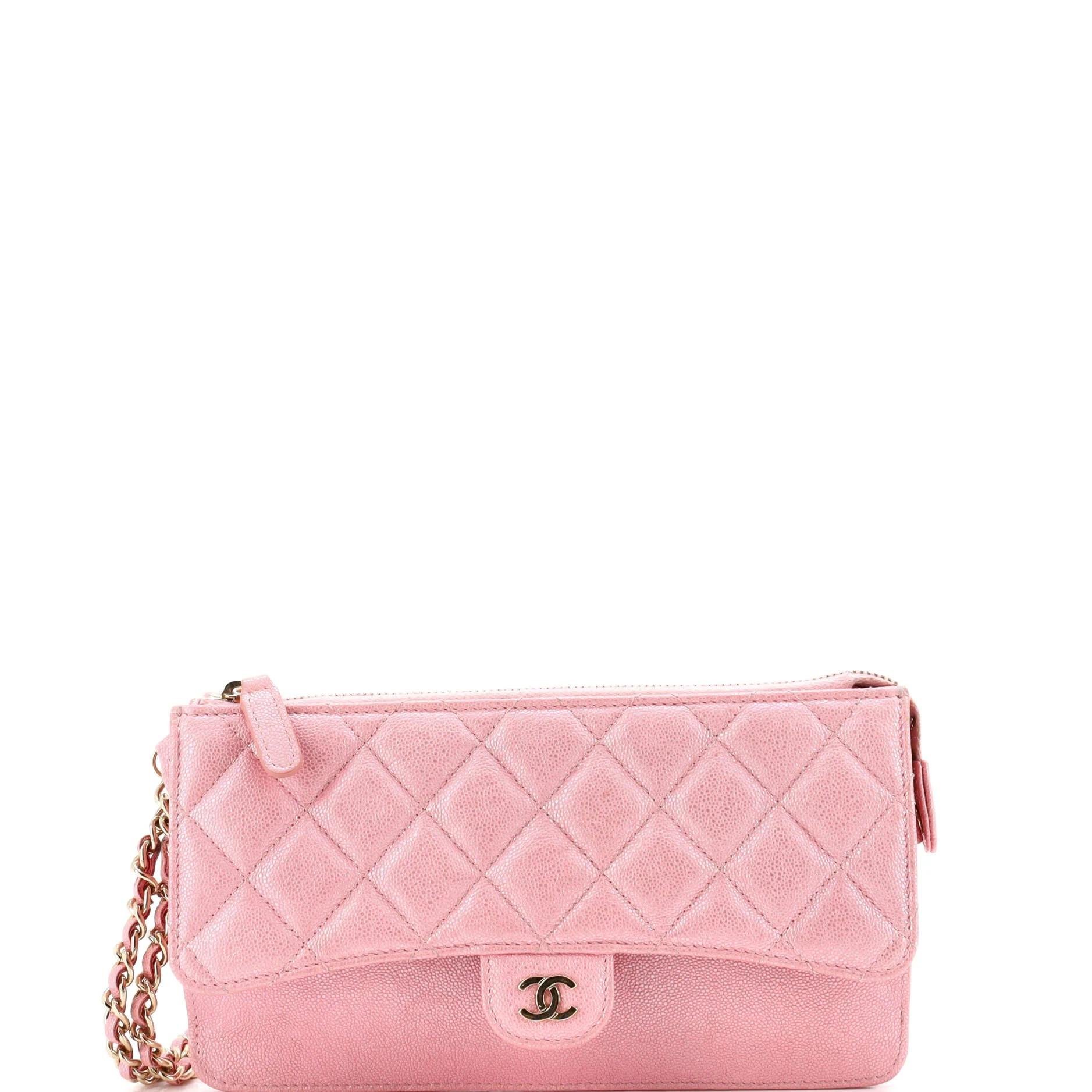 Leather clutch bag