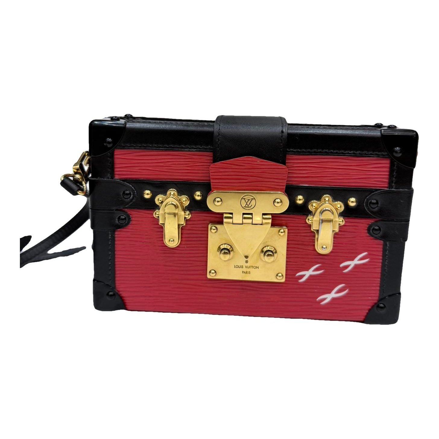 Petite Malle leather handbag