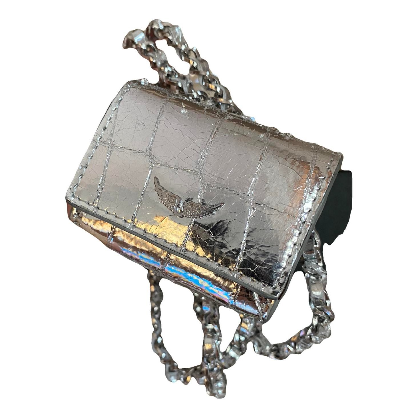 Leather clutch bag