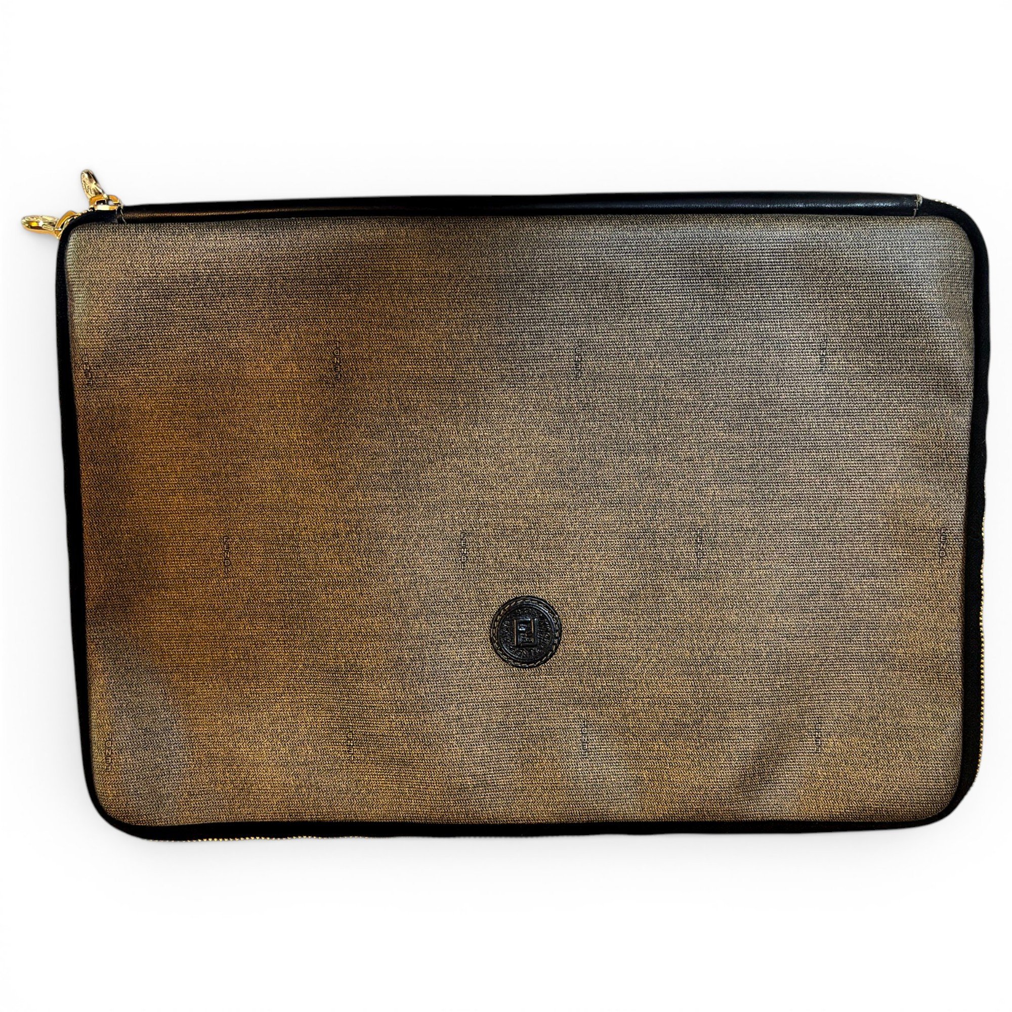 Leather clutch bag