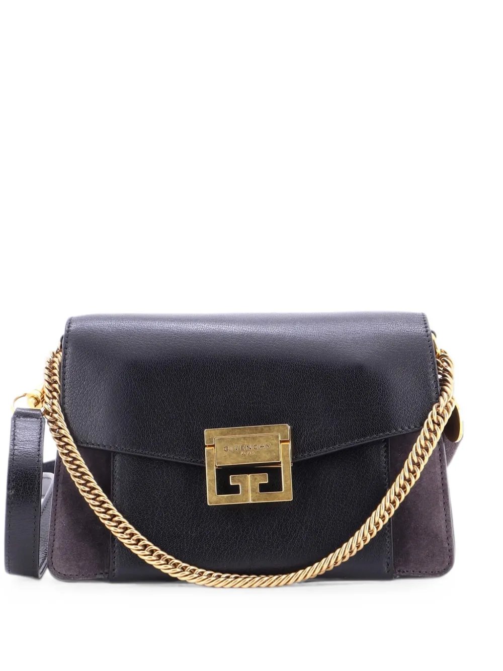 GV3 Flap Bag Leather with Suede Small crossbody bag