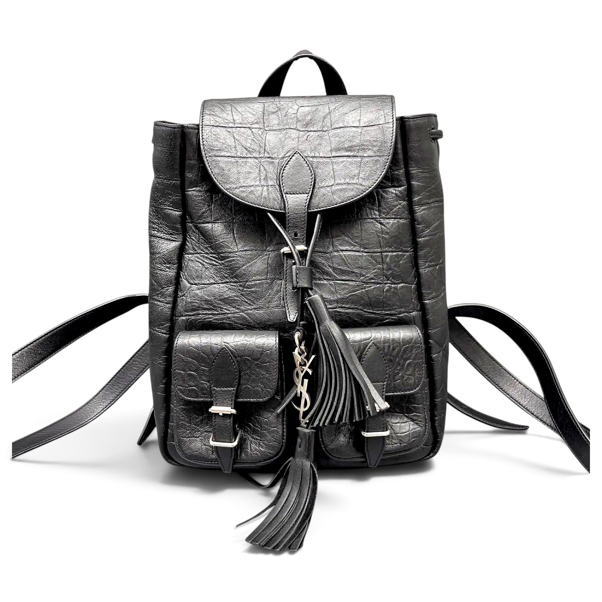 Festival leather backpack