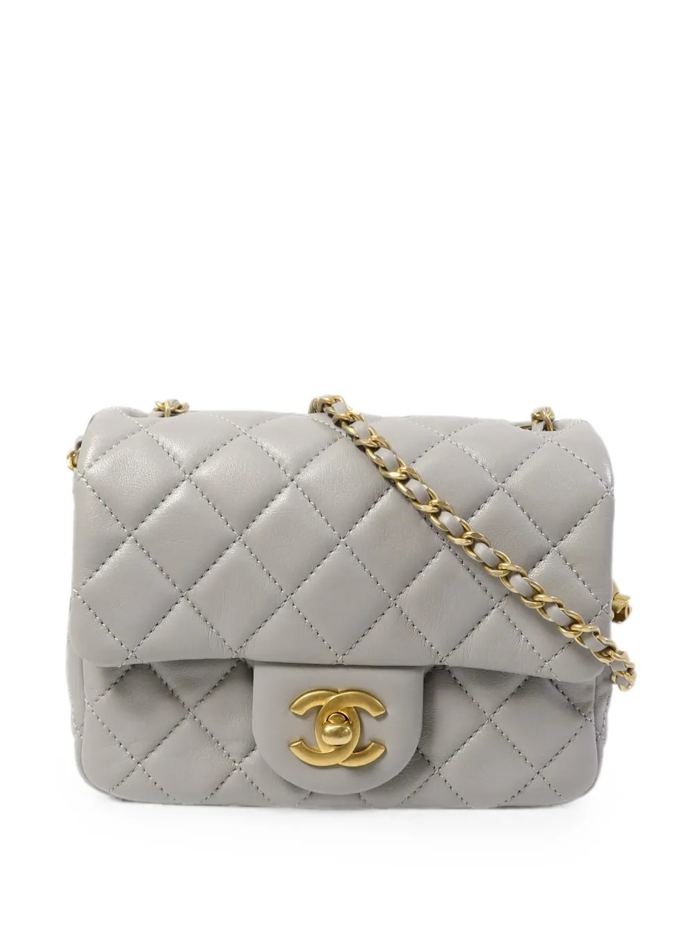 quilted CC turn-lock shoulder bag
