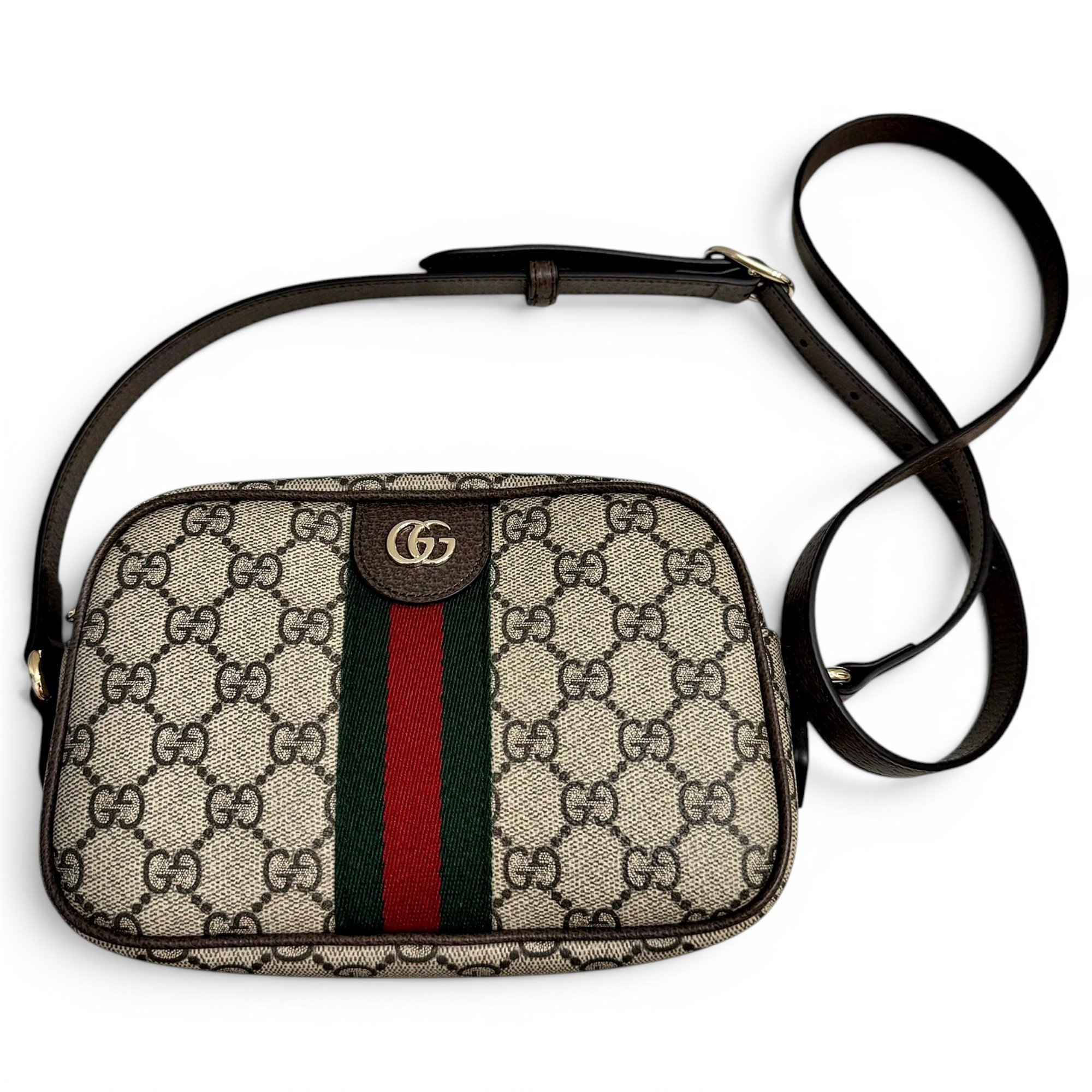 Ophidia leather crossbody bag