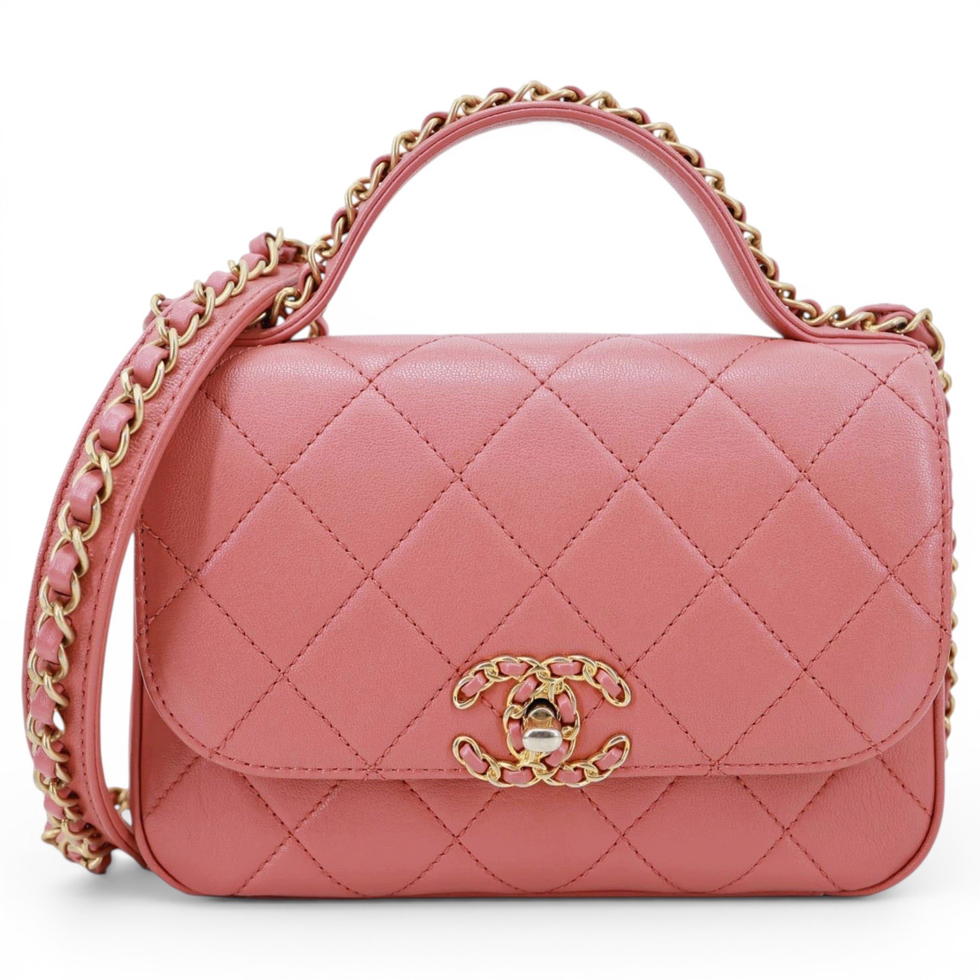 Chain Infinity leather crossbody bag