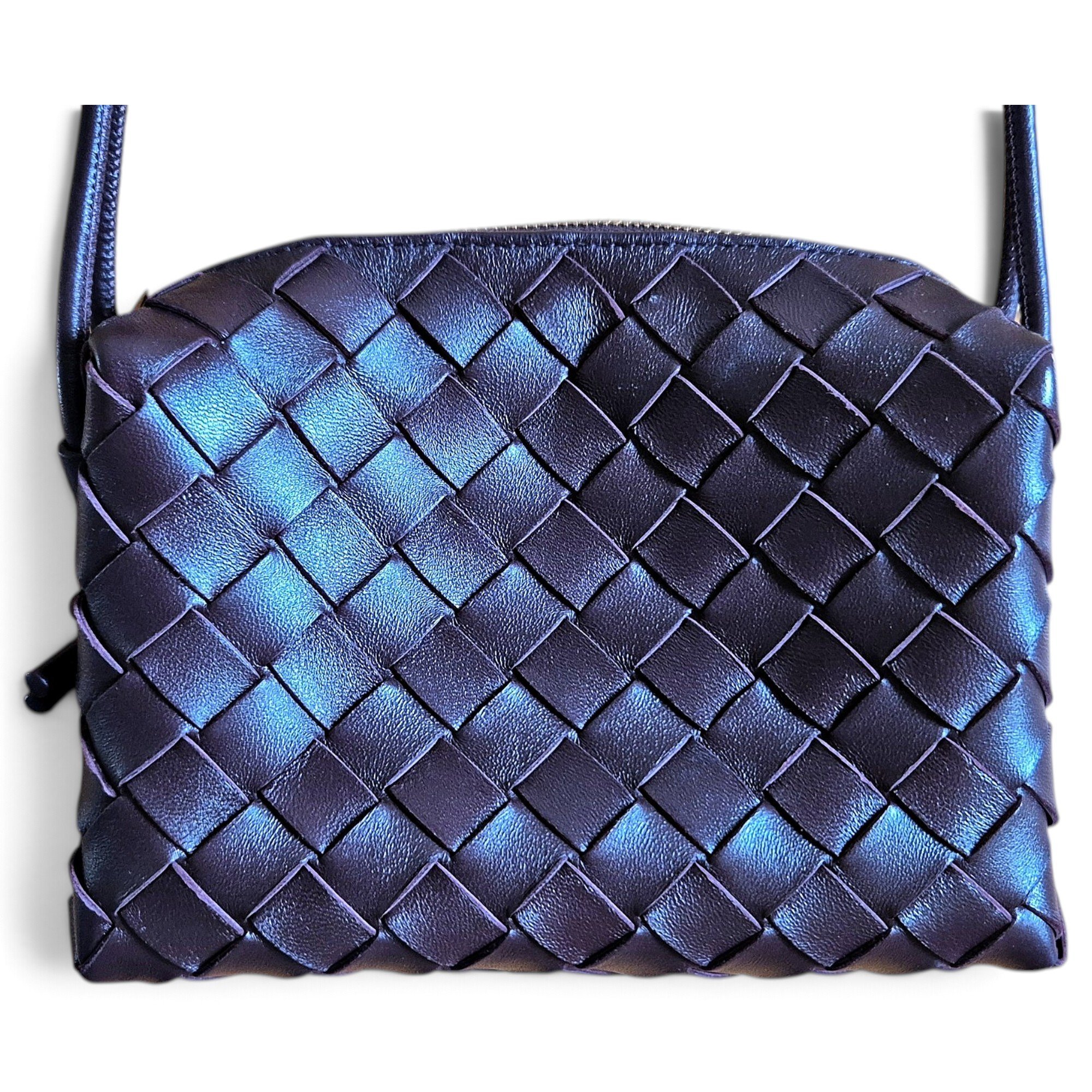 Loop leather crossbody bag