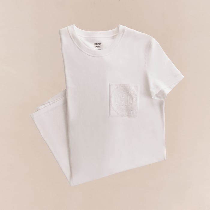 Blanc Embroidered Pocket Dress