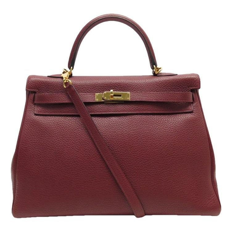 Hermes Kelly 35 Handbag Clemence Leather
