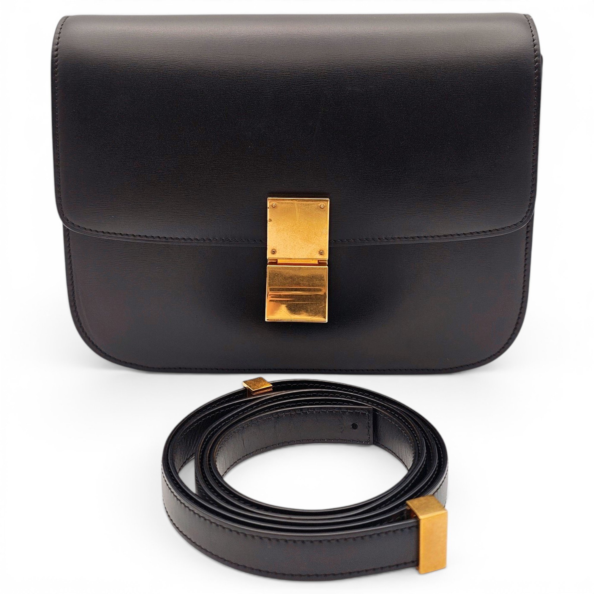 Classic leather handbag