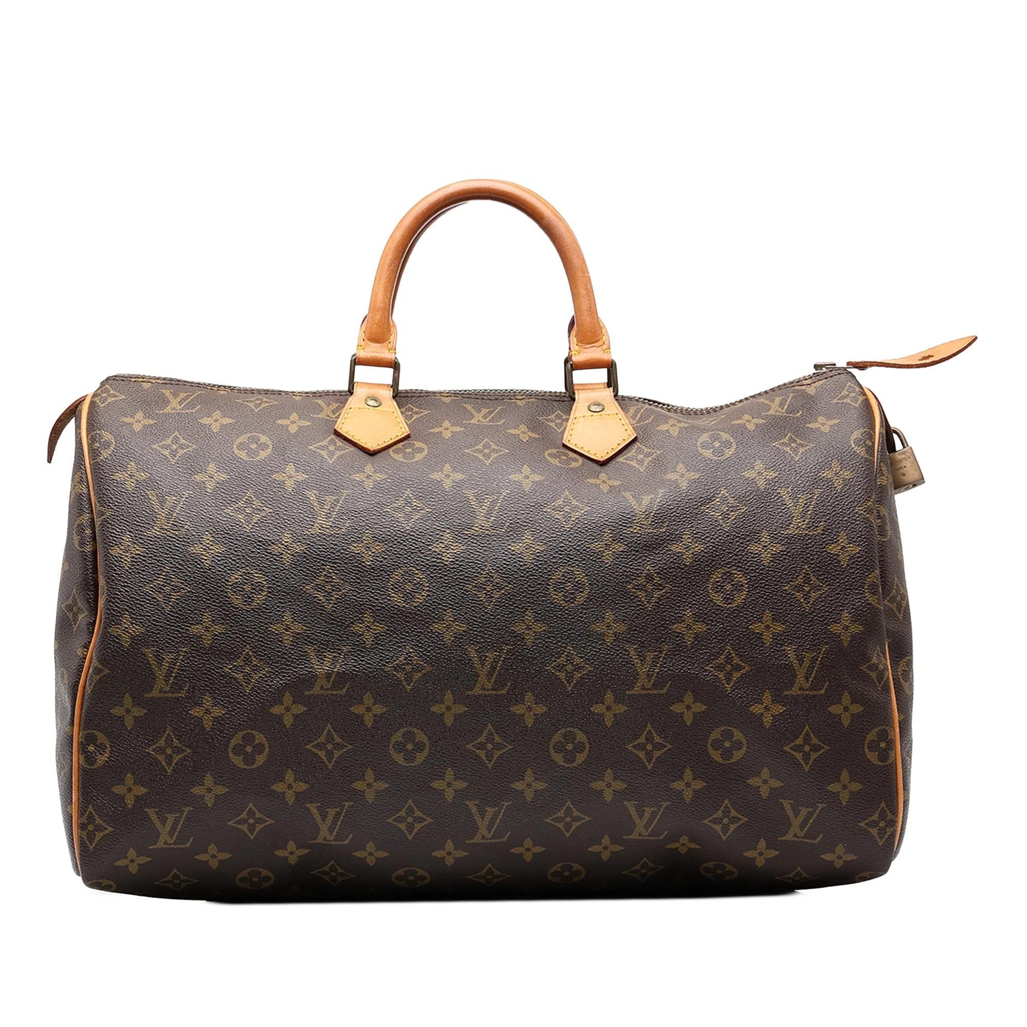Speedy leather handbag