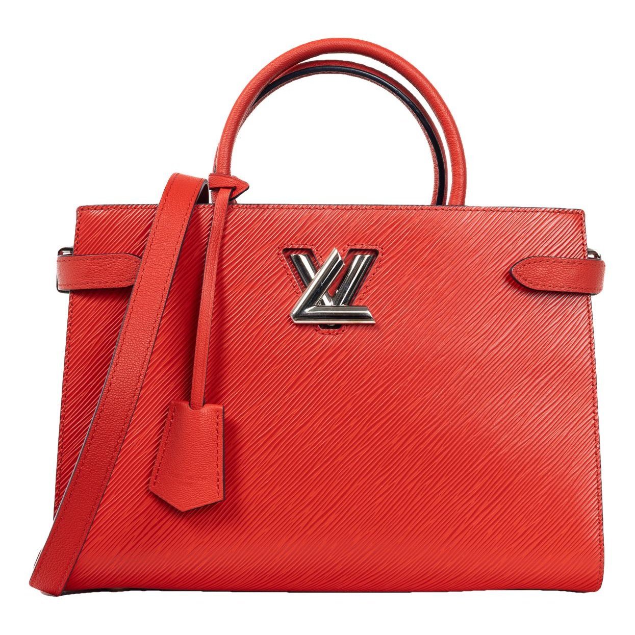 Twist leather tote