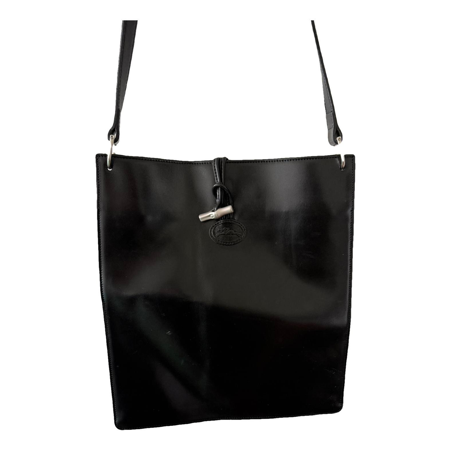Roseau patent leather crossbody bag