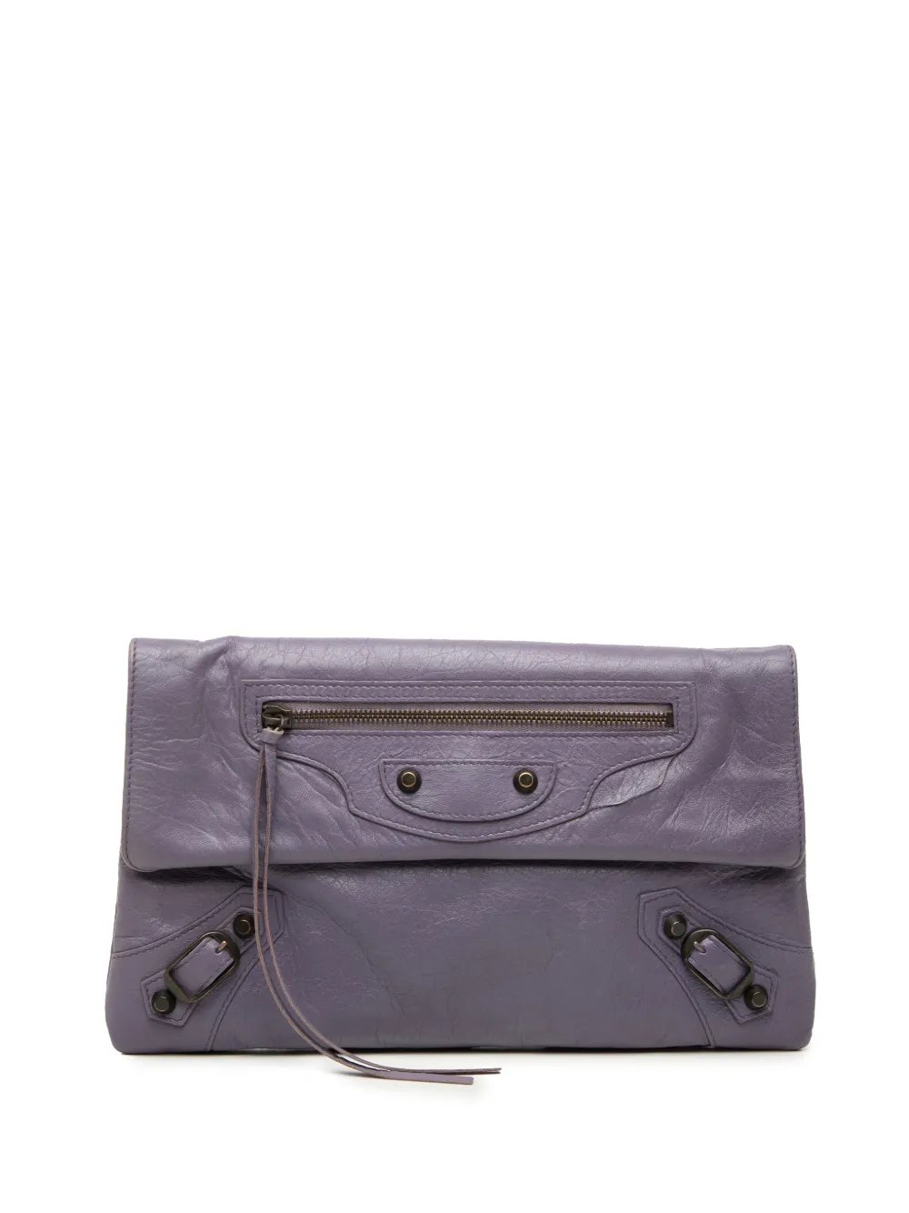 Balenciaga 2018-2026 Lambskin Motocross Classic Envelope clutch bag